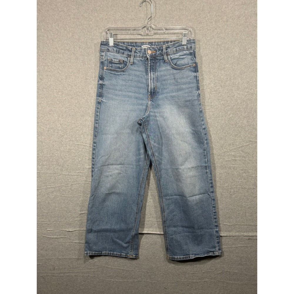 Old Navy Jeans Womens 8 Wide‎ Leg Extra High Rise Denim Blue